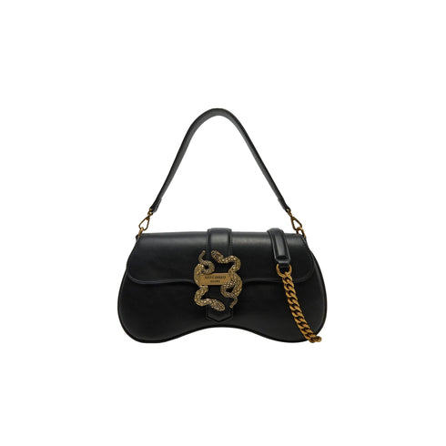 Just Cavalli Borsa a spalla Borsa Donna a mano Iconic Snakes Nero - Francavilla Moda